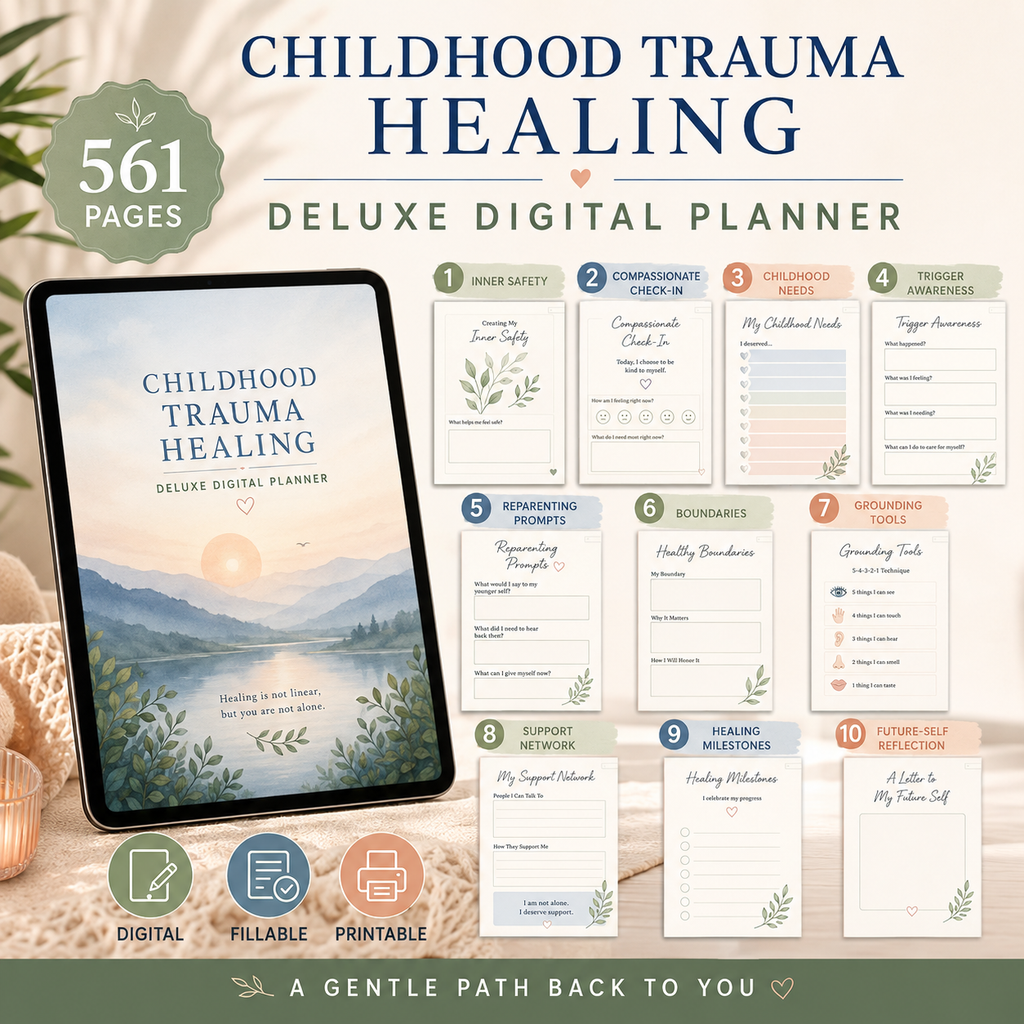 Childhood Trauma Healing Deluxe Digital Planner — listing image 02