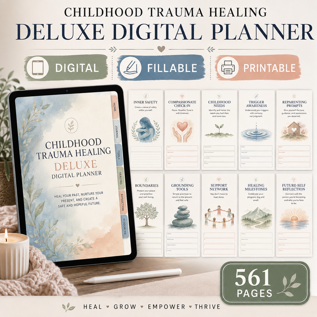 Childhood Trauma Healing Deluxe Digital Planner — listing image 03