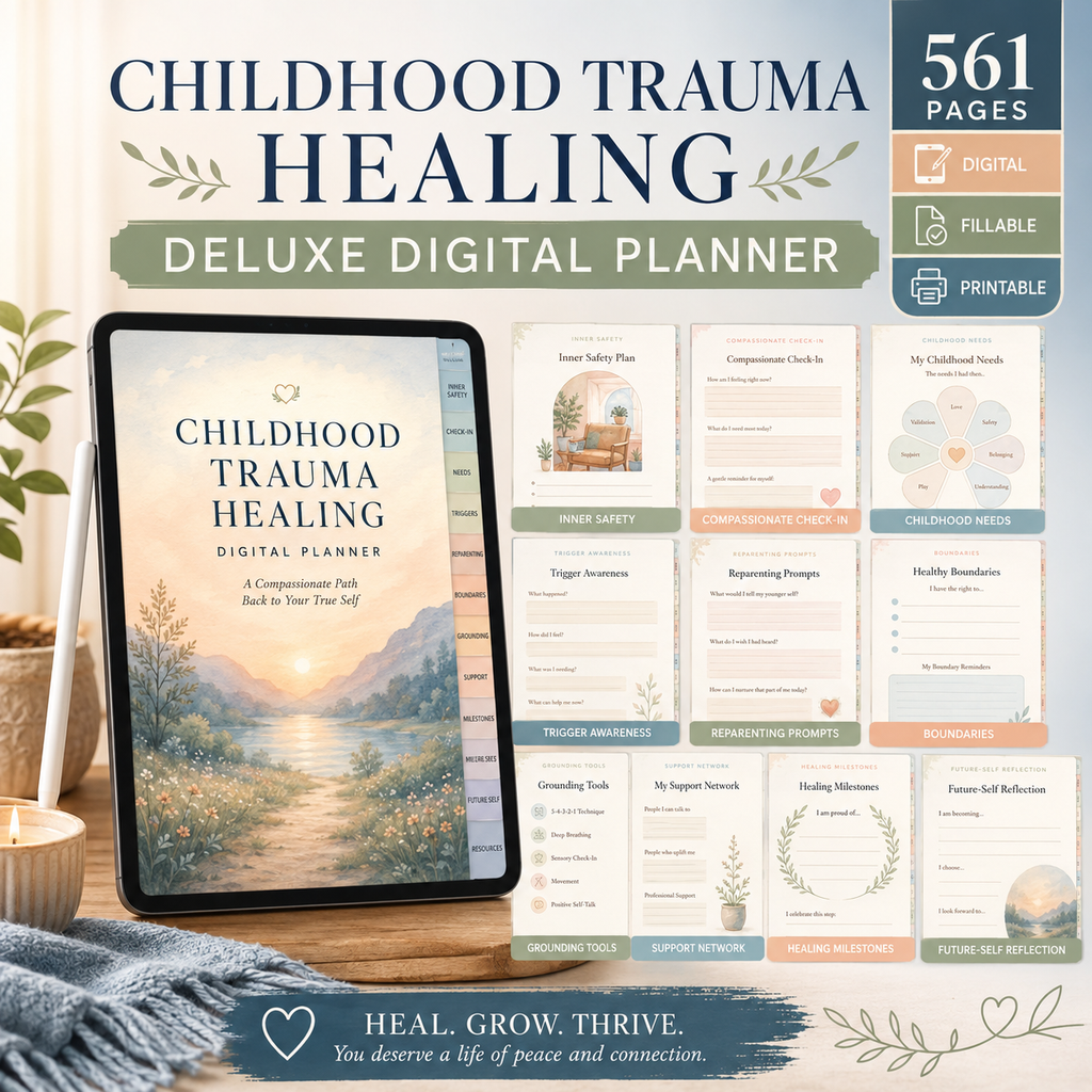 Childhood Trauma Healing Deluxe Digital Planner — listing image 06