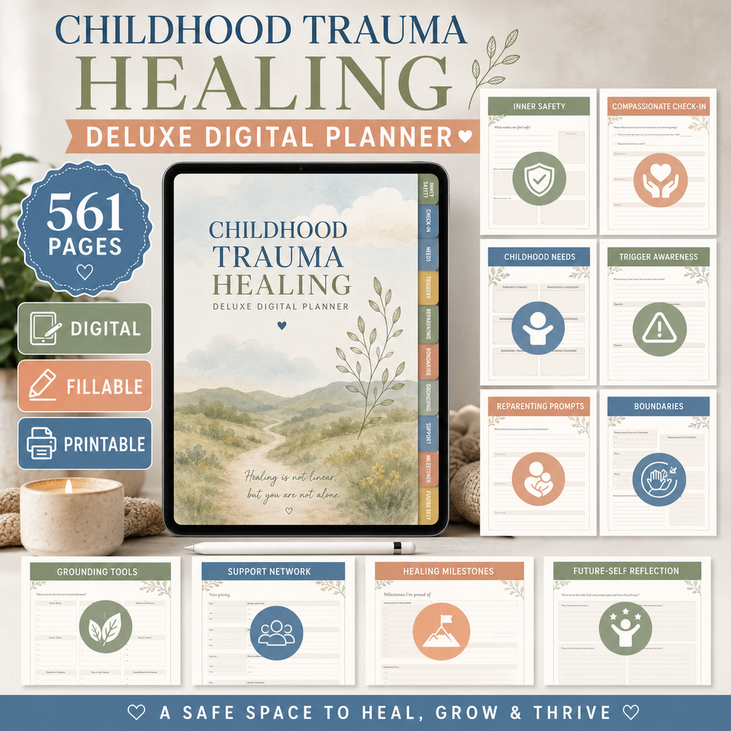 Childhood Trauma Healing Deluxe Digital Planner — listing image 07