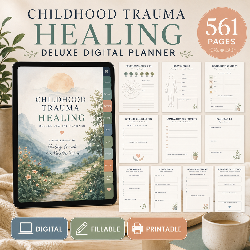 Childhood Trauma Healing Deluxe Digital Planner — listing image 10