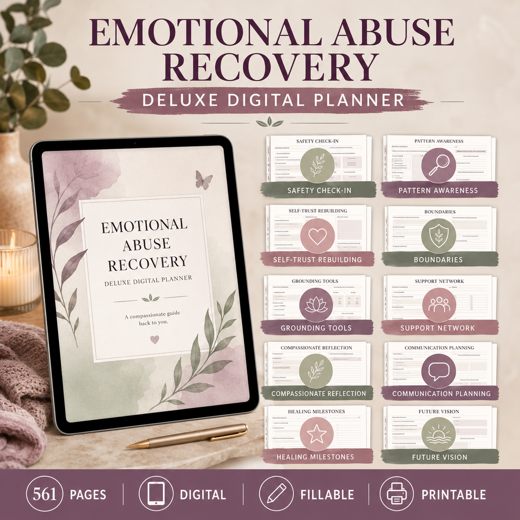 Emotional Abuse Recovery Deluxe Digital Planner — listing image 02