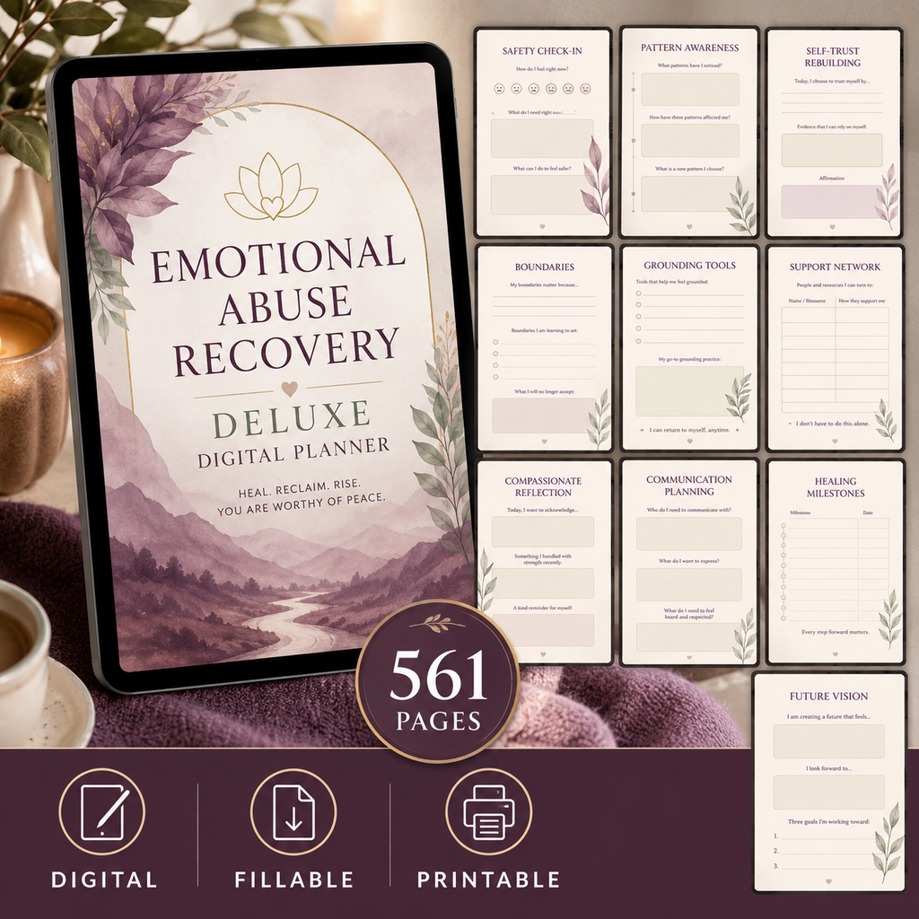 Emotional Abuse Recovery Deluxe Digital Planner — listing image 04