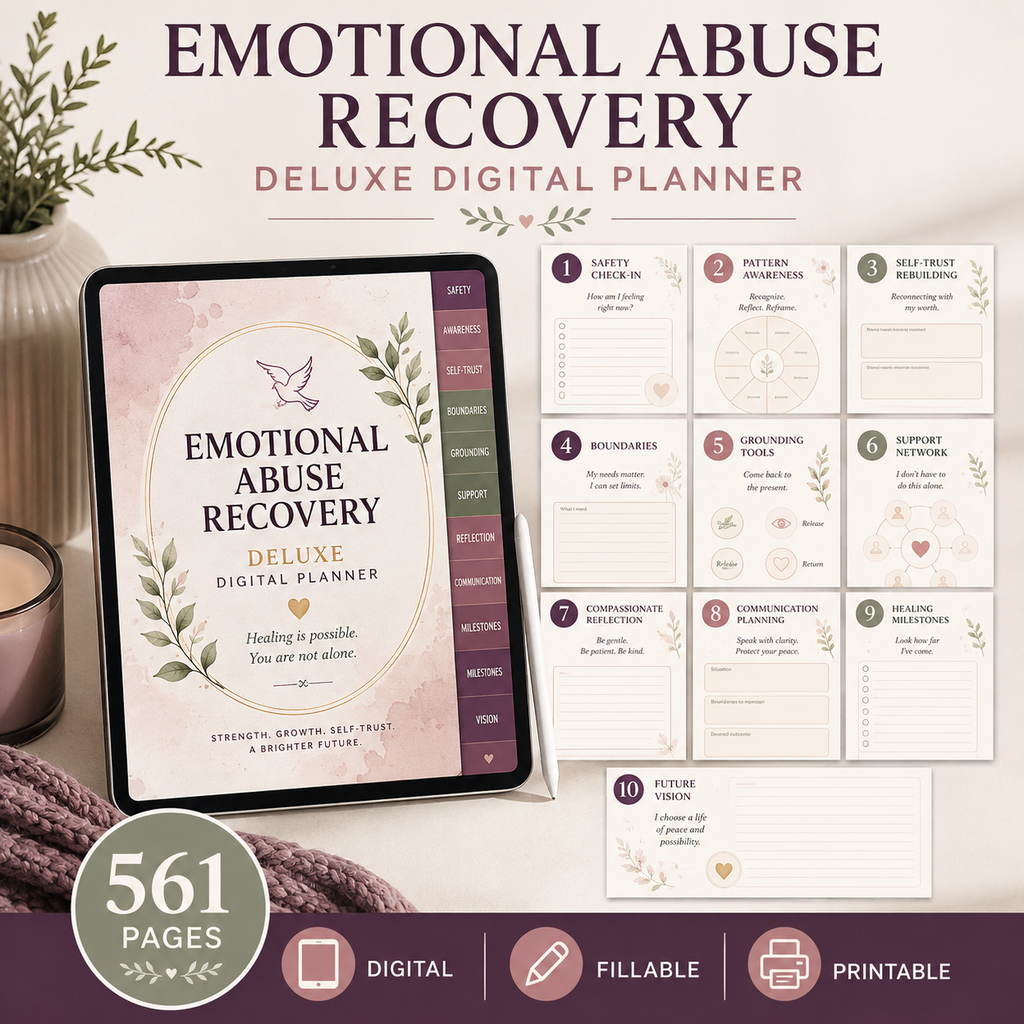 Emotional Abuse Recovery Deluxe Digital Planner — listing image 08