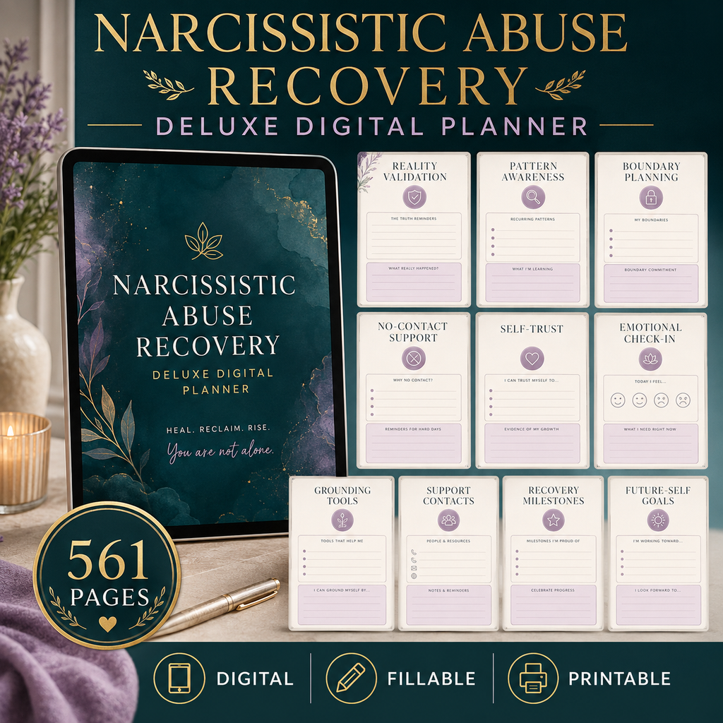 Narcissistic Abuse Recovery Deluxe Digital Planner — listing image 02