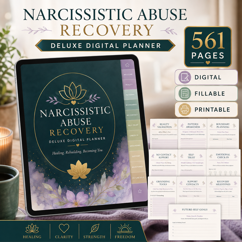 Narcissistic Abuse Recovery Deluxe Digital Planner — listing image 04