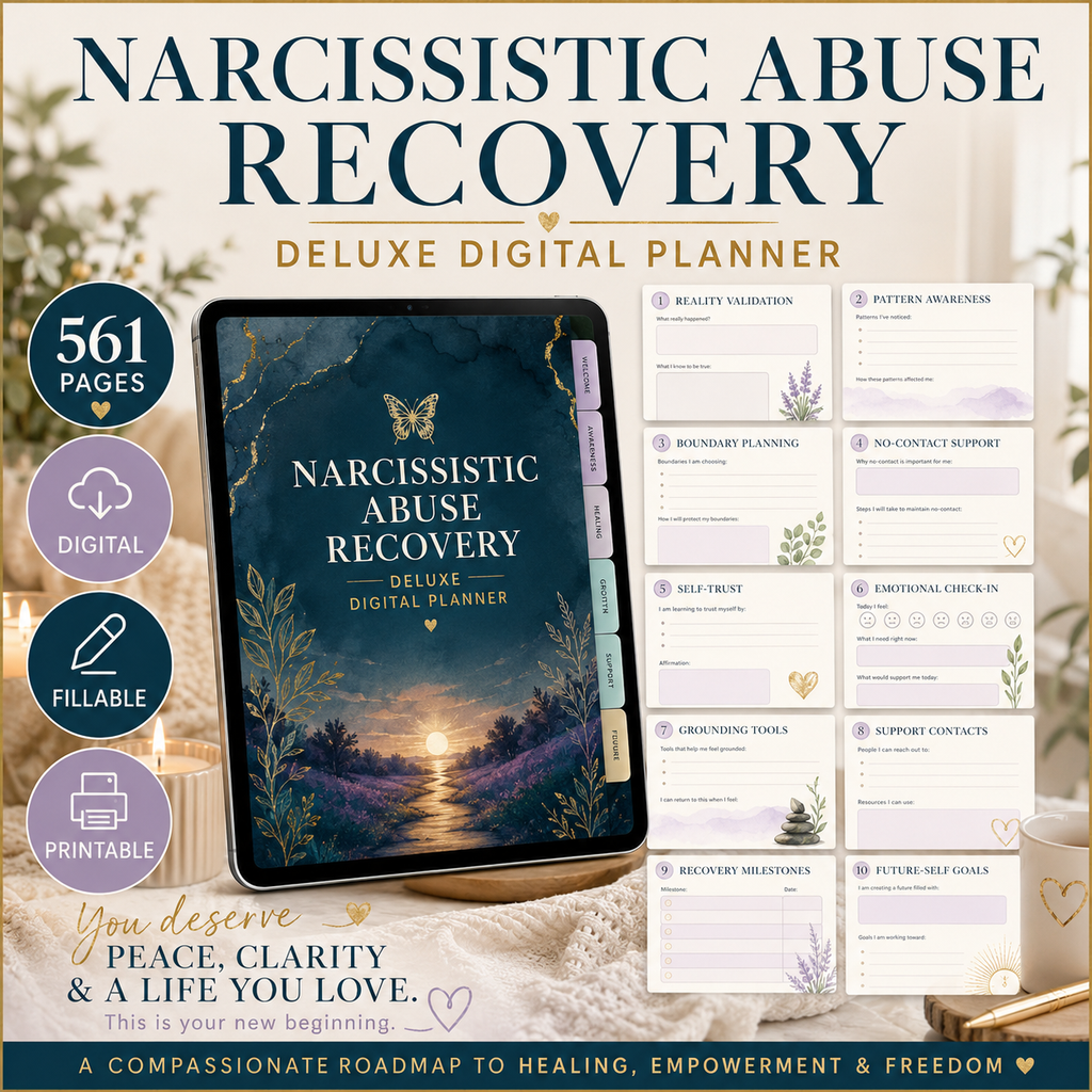 Narcissistic Abuse Recovery Deluxe Digital Planner — listing image 10