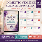 Domestic Violence Survivor Empowerment Deluxe Digital Planner — listing image 03