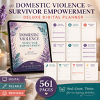 Domestic Violence Survivor Empowerment Deluxe Digital Planner — listing image 04