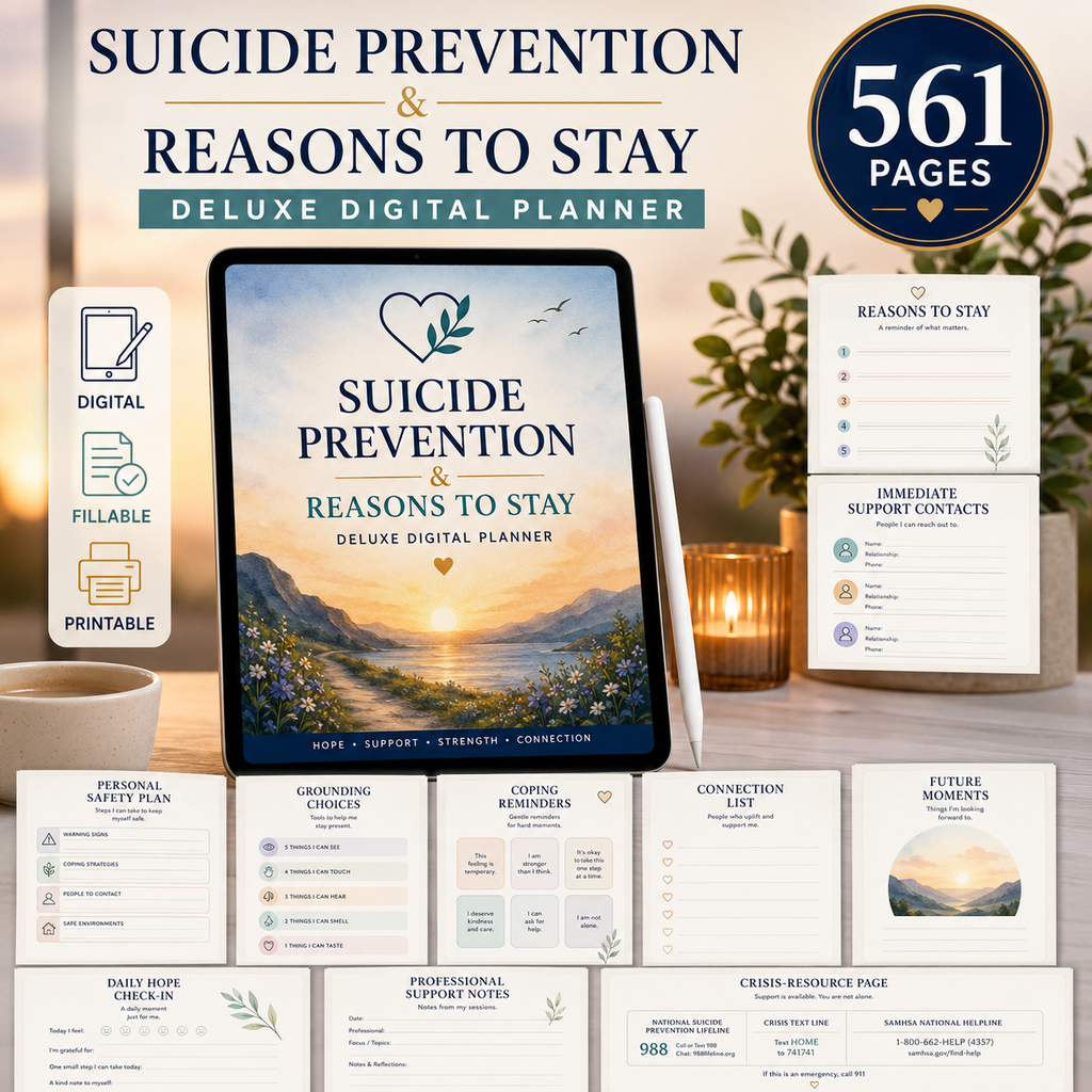 Reasons to Stay Safety and Hope Deluxe Digital Planner — listing image 01