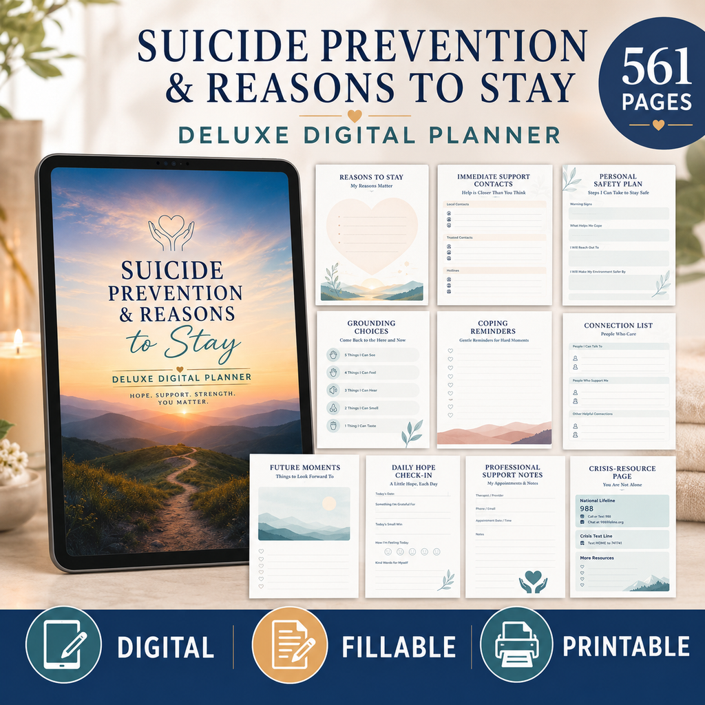 Reasons to Stay Safety and Hope Deluxe Digital Planner — listing image 03