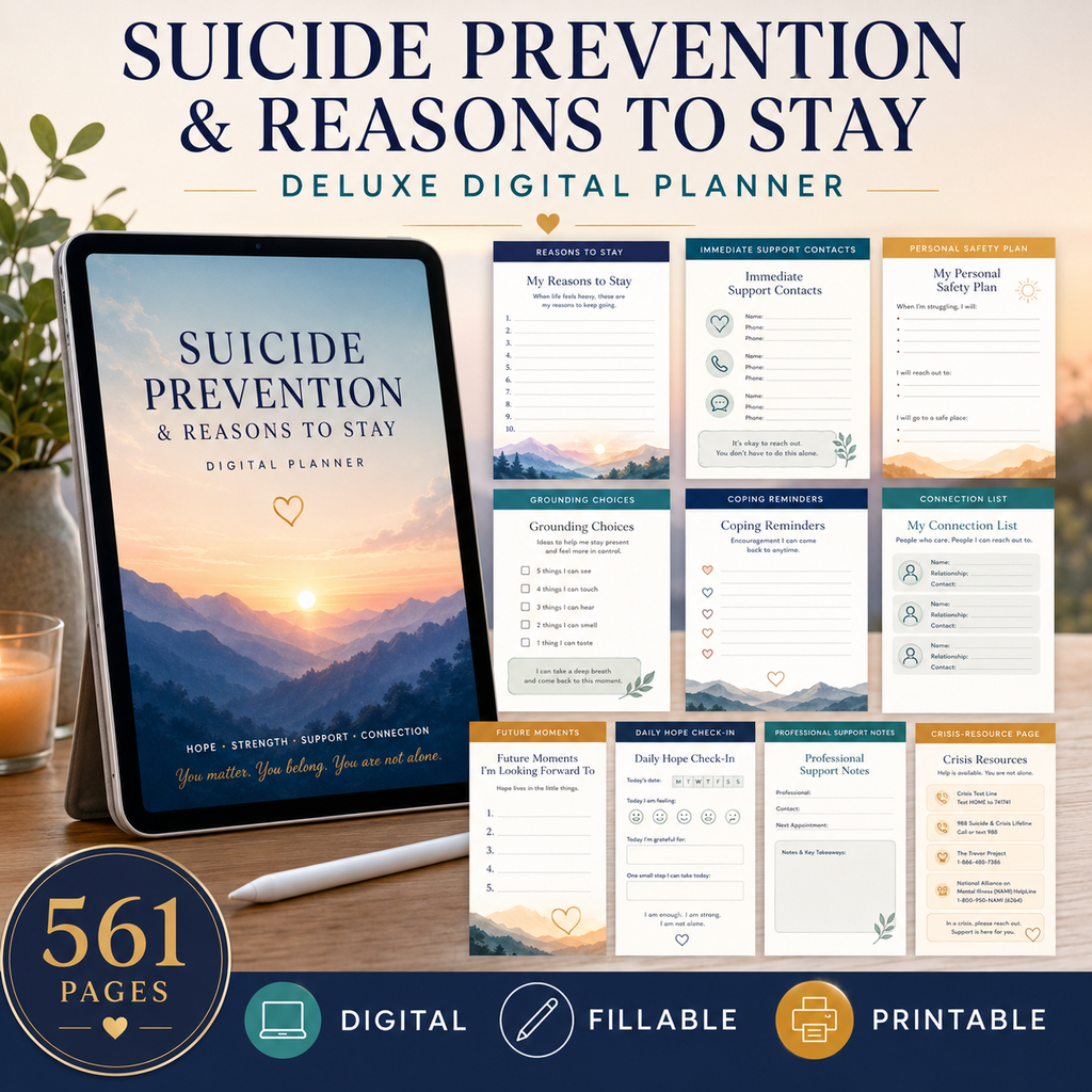 Reasons to Stay Safety and Hope Deluxe Digital Planner — listing image 05