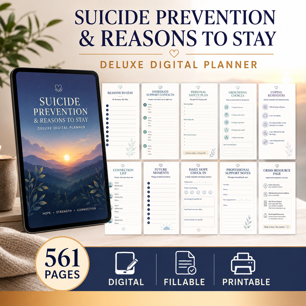 Reasons to Stay Safety and Hope Deluxe Digital Planner — listing image 07