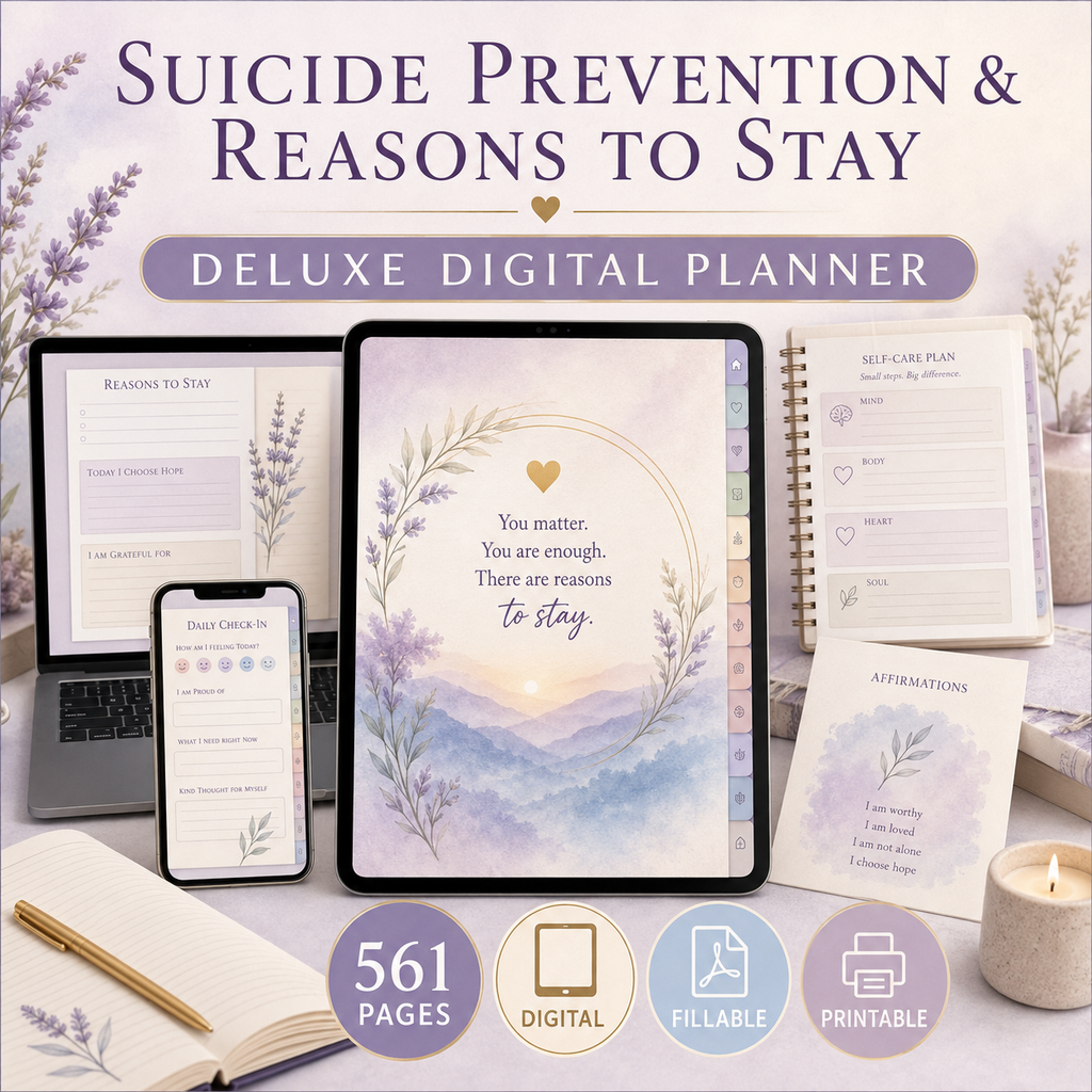 Reasons to Stay Safety and Hope Deluxe Digital Planner — listing image 09