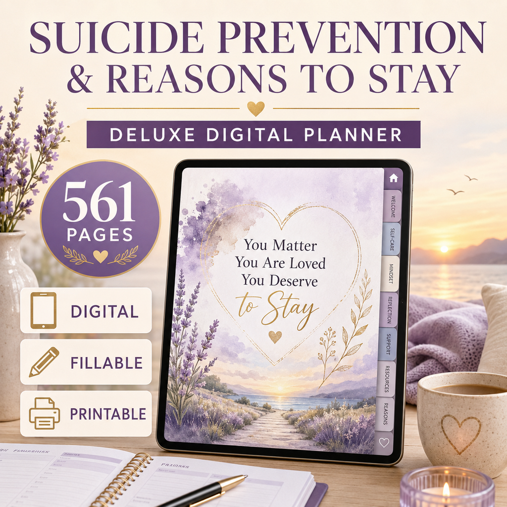 Reasons to Stay Safety and Hope Deluxe Digital Planner — listing image 10