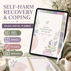 Self-Harm Recovery and Coping Deluxe Digital Planner — listing image 04