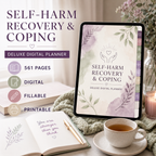 Self-Harm Recovery and Coping Deluxe Digital Planner — listing image 05