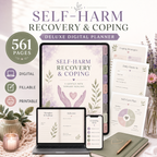 Self-Harm Recovery and Coping Deluxe Digital Planner — listing image 09