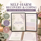 Self-Harm Recovery and Coping Deluxe Digital Planner — listing image 10