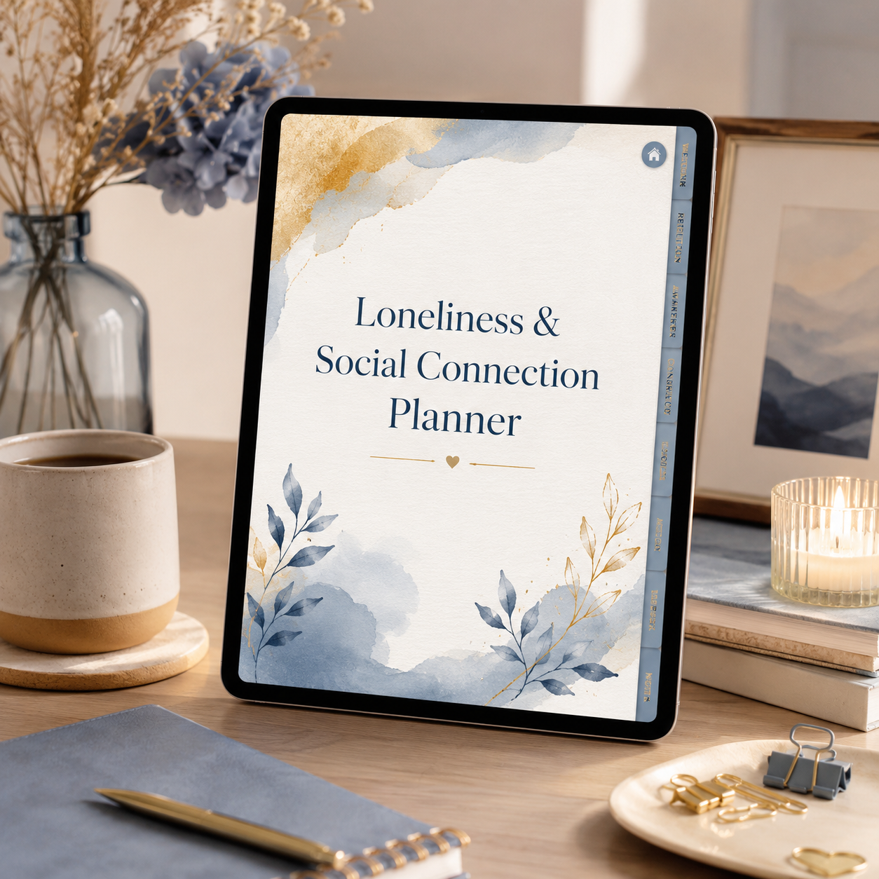 Loneliness and Social Connection Deluxe Digital Planner — listing image 04