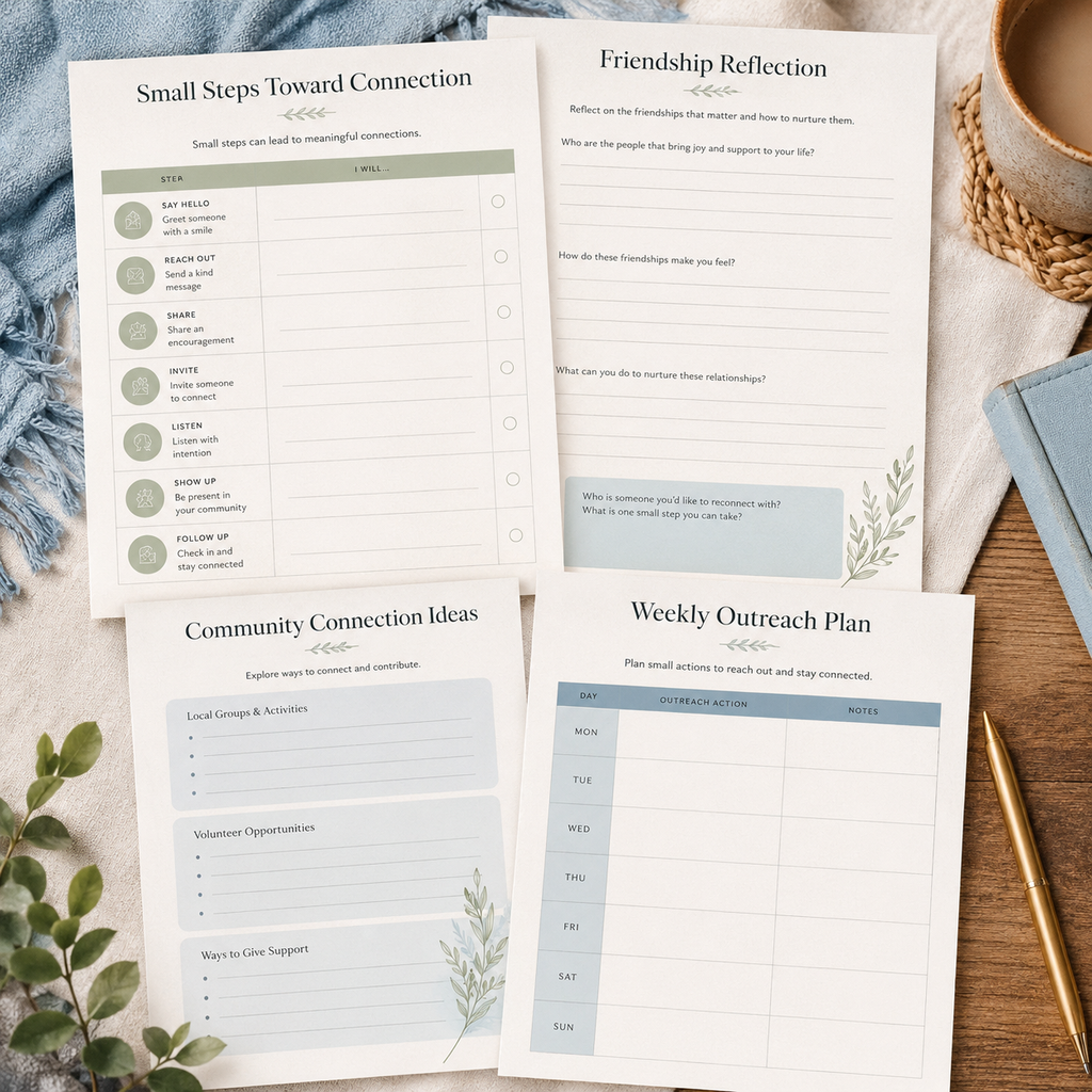 Loneliness and Social Connection Deluxe Digital Planner — listing image 07