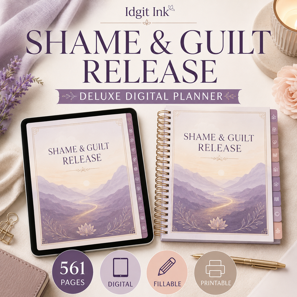 Shame and Guilt Release Deluxe Digital Planner — listing image 01
