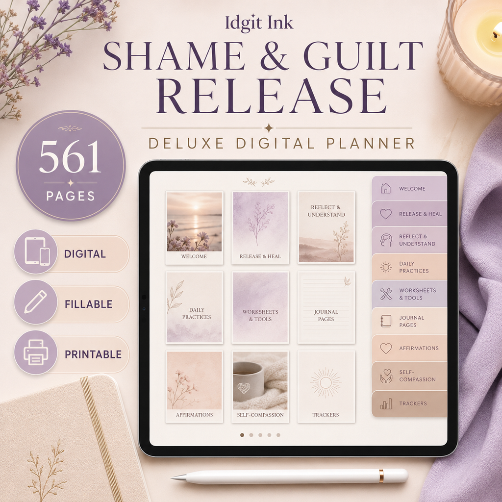Shame and Guilt Release Deluxe Digital Planner — listing image 03