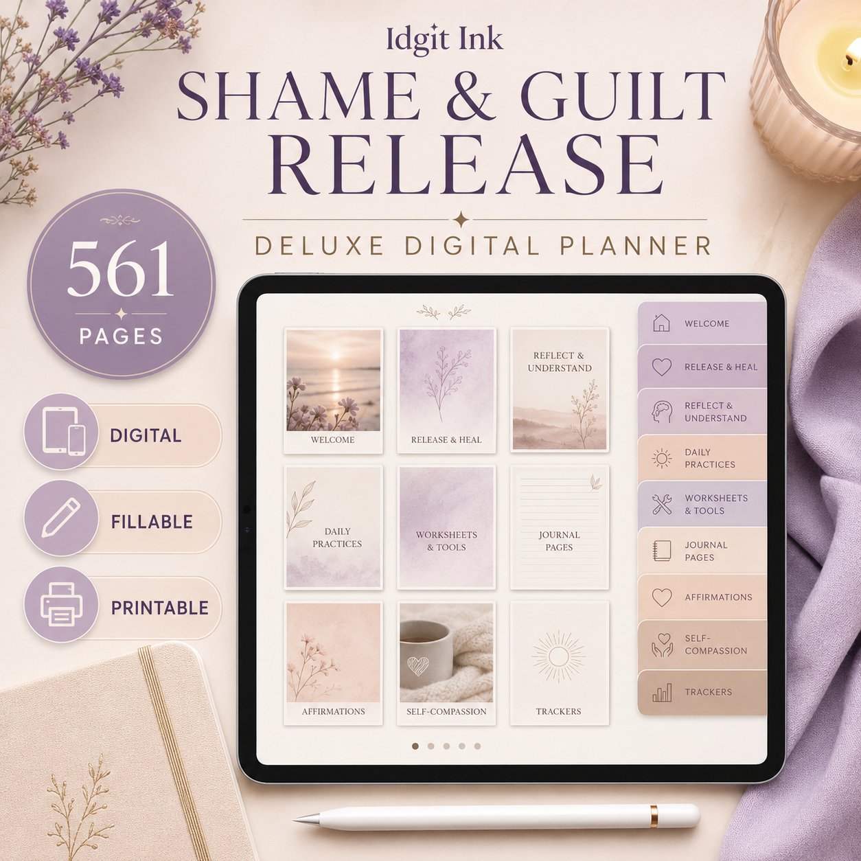 Shame and Guilt Release Deluxe Digital Planner — listing image 03