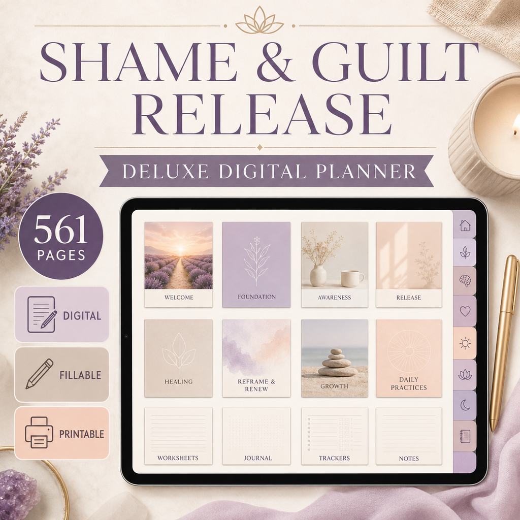Shame and Guilt Release Deluxe Digital Planner — listing image 04