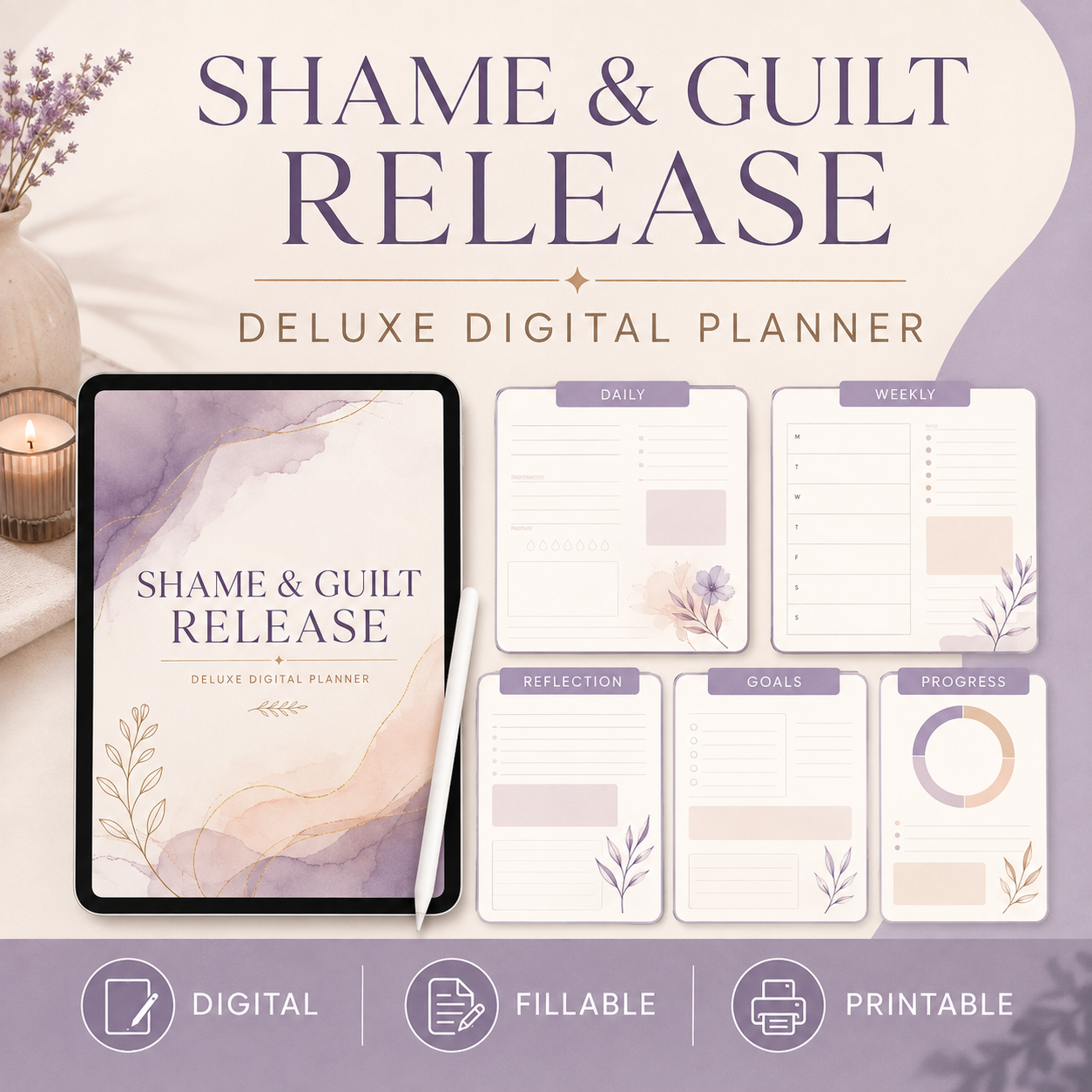 Shame and Guilt Release Deluxe Digital Planner — listing image 05