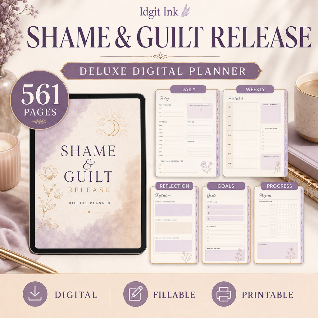 Shame and Guilt Release Deluxe Digital Planner — listing image 06