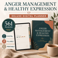 Anger Awareness and Healthy Expression Deluxe Digital Planner — listing image 01