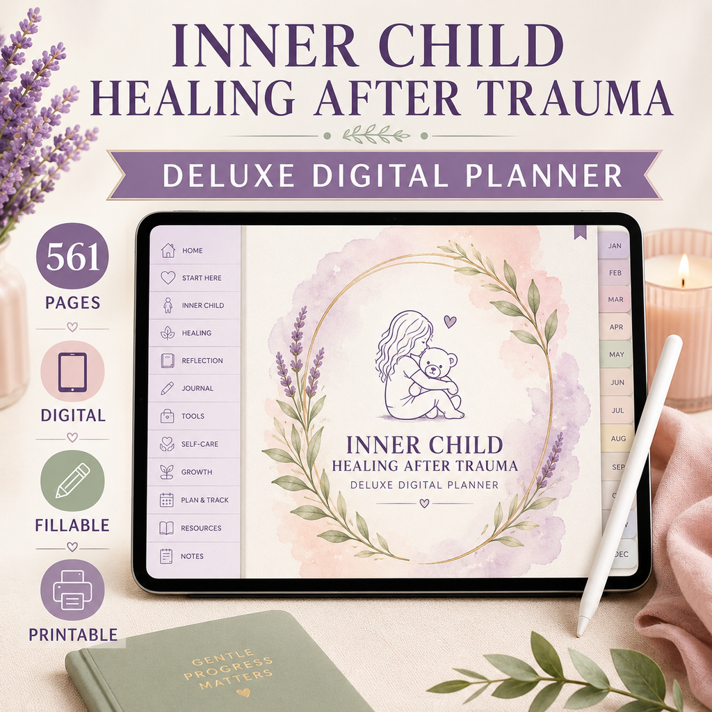 Inner Child Healing After Trauma Deluxe Digital Planner — listing image 04