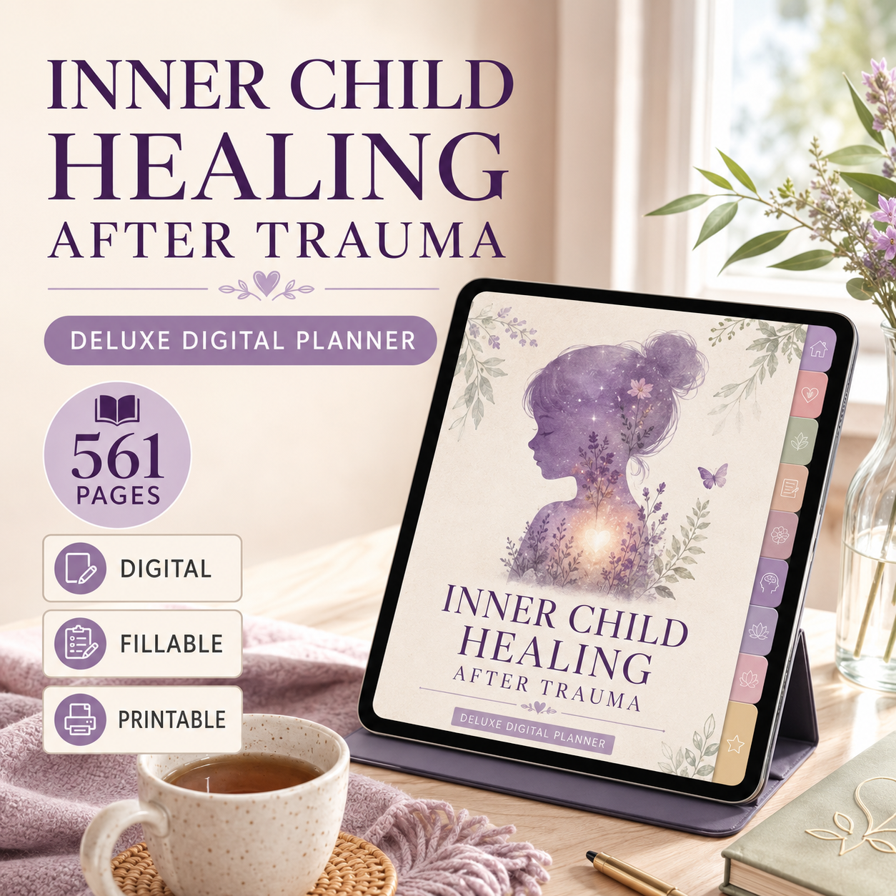Inner Child Healing After Trauma Deluxe Digital Planner — listing image 05