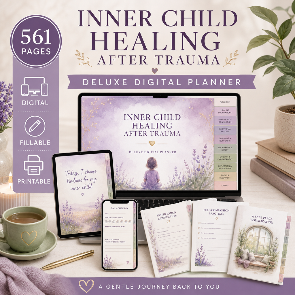 Inner Child Healing After Trauma Deluxe Digital Planner — listing image 09
