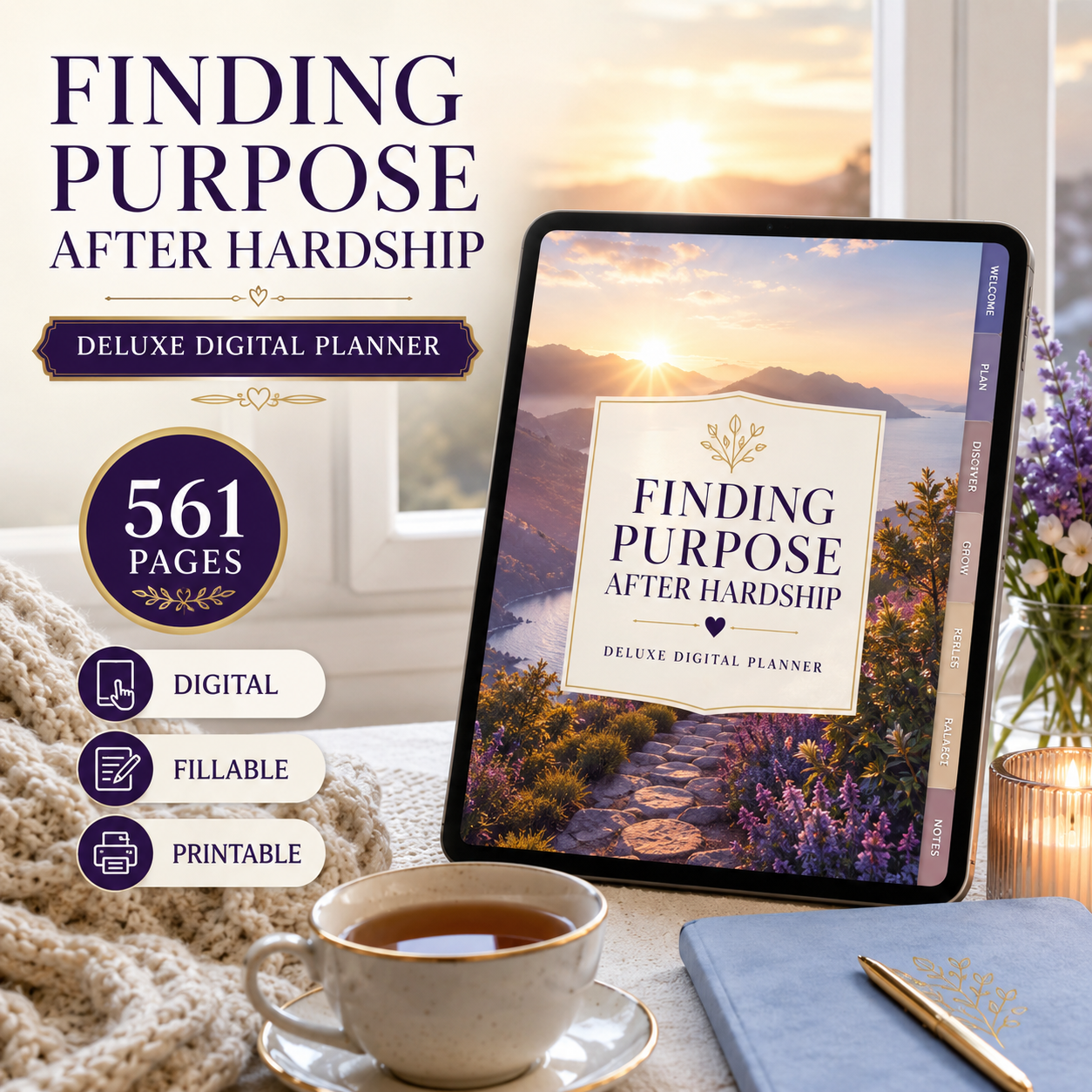 Finding Purpose After Hardship Deluxe Digital Planner — listing image 05
