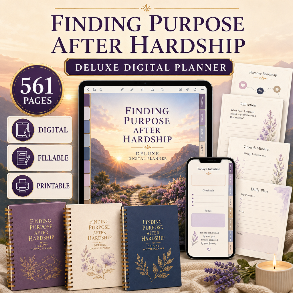 Finding Purpose After Hardship Deluxe Digital Planner — listing image 06