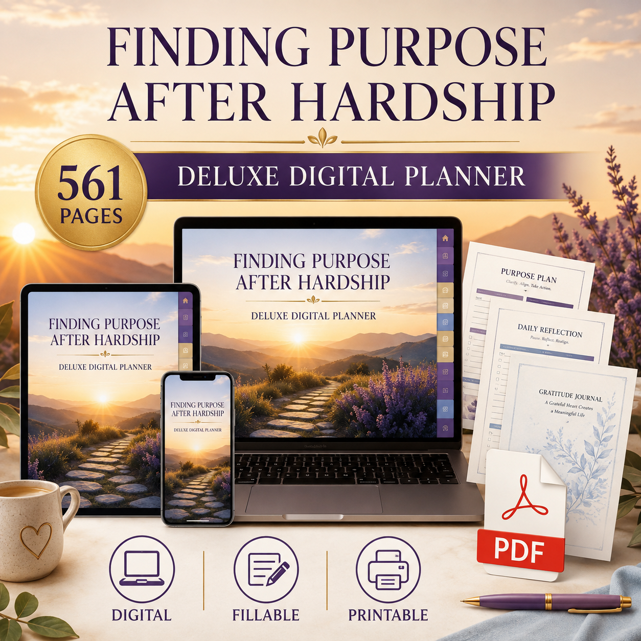 Finding Purpose After Hardship Deluxe Digital Planner — listing image 09