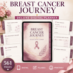 Breast Cancer Journey Deluxe Digital Planner and Care Organizer — listing image 08