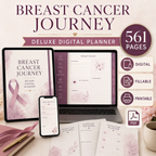 Breast Cancer Journey Deluxe Digital Planner and Care Organizer — listing image 09