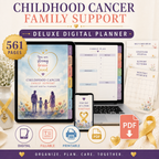 Childhood Cancer Family Support Deluxe Digital Planner — listing image 09