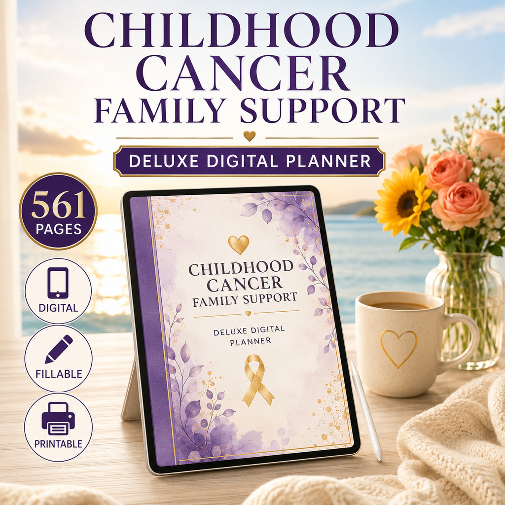 Childhood Cancer Family Support Deluxe Digital Planner — listing image 10
