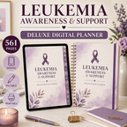 Leukemia Support Deluxe Digital Planner and Care Organizer — listing image 01