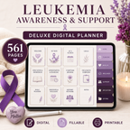 Leukemia Support Deluxe Digital Planner and Care Organizer — listing image 02