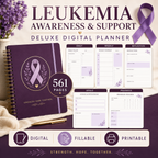 Leukemia Support Deluxe Digital Planner and Care Organizer — listing image 03