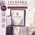 Leukemia Support Deluxe Digital Planner and Care Organizer — listing image 06
