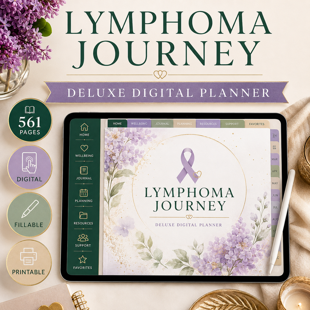 Lymphoma Journey Deluxe Digital Planner and Care Organizer — listing image 04