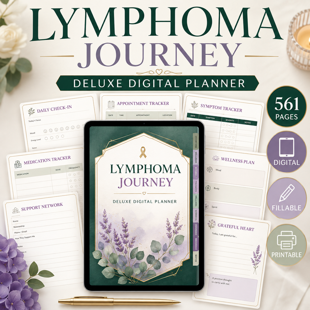 Lymphoma Journey Deluxe Digital Planner and Care Organizer — listing image 08