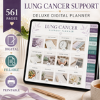 Lung Cancer Support Deluxe Digital Planner and Care Organizer — listing image 02
