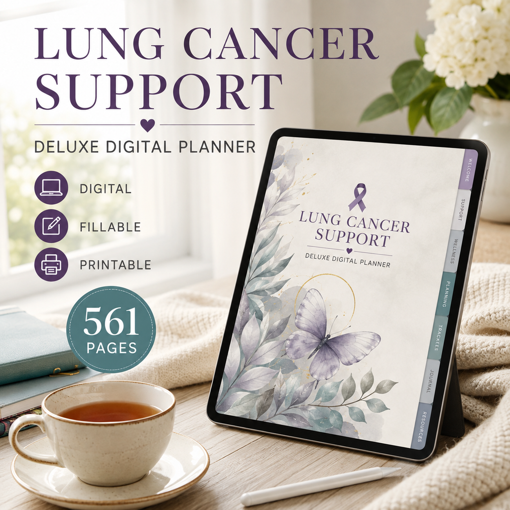 Lung Cancer Support Deluxe Digital Planner and Care Organizer — listing image 05